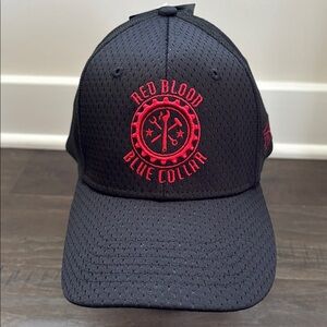 Grunt Style Fitted Red Blood,Blue Collar,embroidered logo canvas/mesh cap